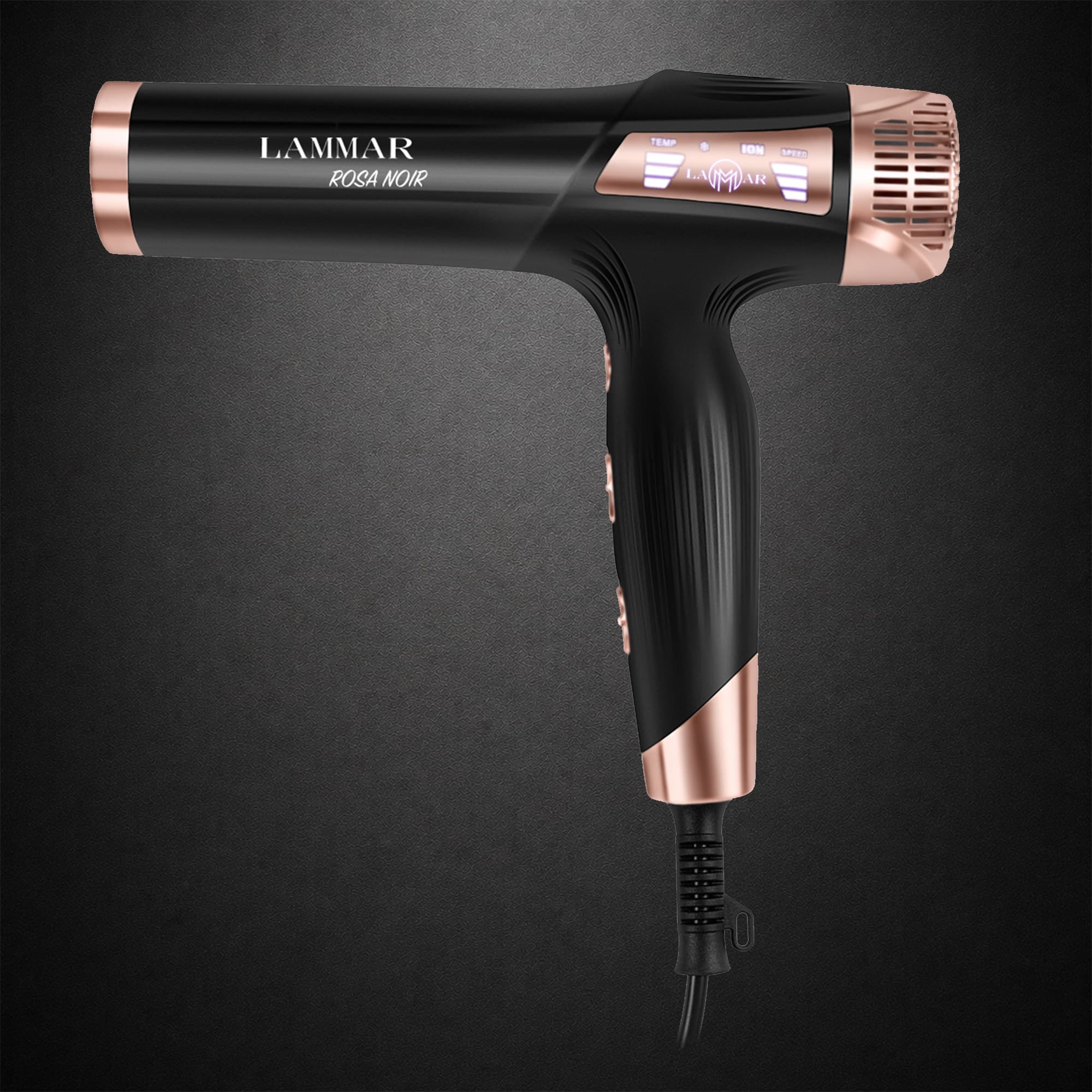 LAMMAR Rosa Noir dryer, side profile
